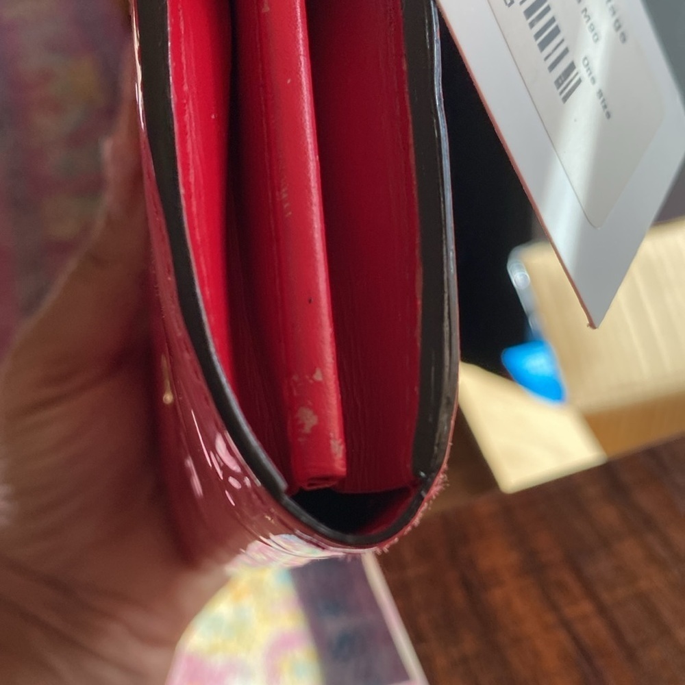 Louis Vuitton Sara Wallet, Portefeuille M90313 Hot pink Monogram Vernis Ts2136 - Picture 11 of 12